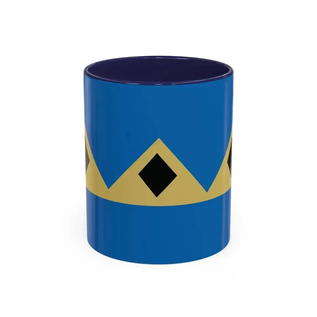 Flag of Fernie BC Canada - Accent Coffee Mug 11oz Navy - Go Mug Yourself