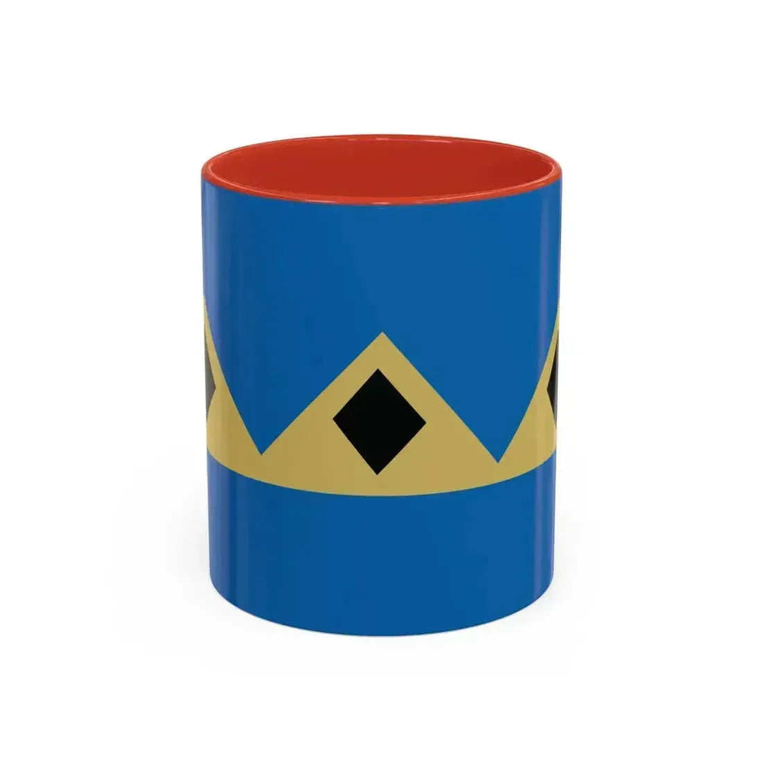 Flag of Fernie BC Canada - Accent Coffee Mug 11oz Red - Go Mug Yourself