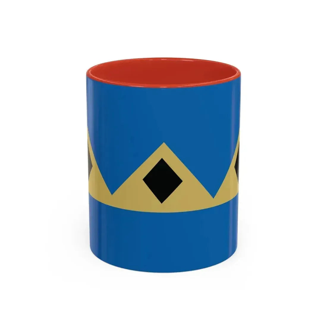 Flag of Fernie BC Canada - Accent Coffee Mug 11oz Red - Go Mug Yourself