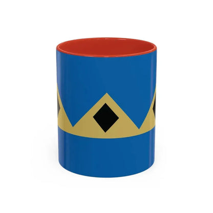 Flag of Fernie BC Canada - Accent Coffee Mug 11oz Red - Go Mug Yourself