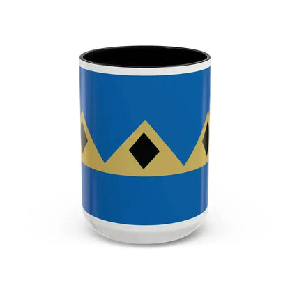 Flag of Fernie BC Canada - Accent Coffee Mug 15oz Black - Go Mug Yourself