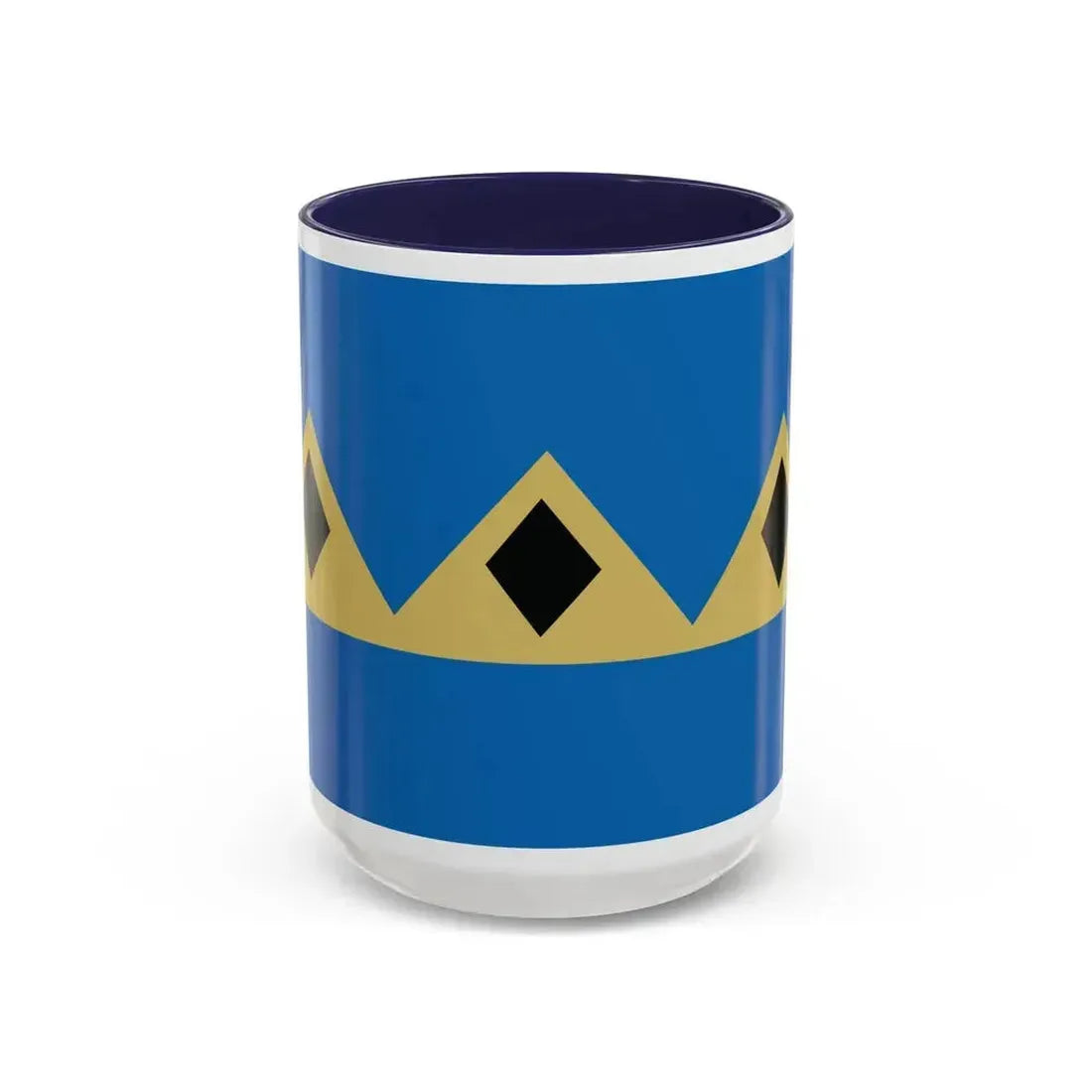 Flag of Fernie BC Canada - Accent Coffee Mug 15oz Navy - Go Mug Yourself