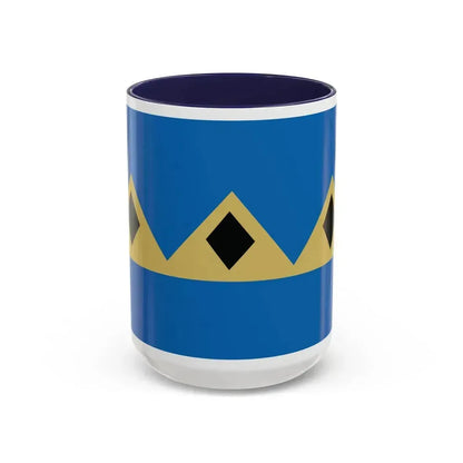 Flag of Fernie BC Canada - Accent Coffee Mug 15oz Navy - Go Mug Yourself