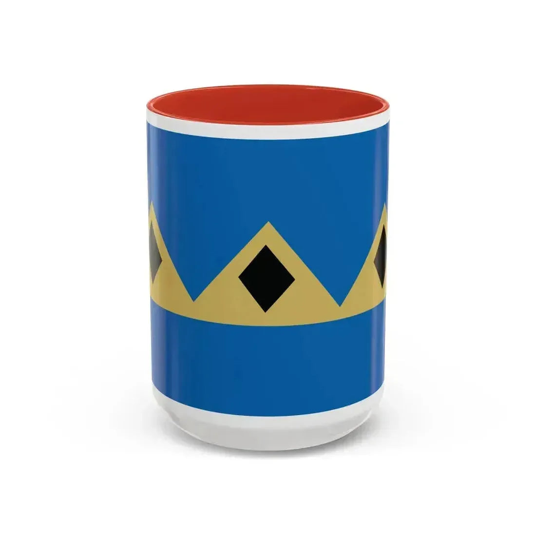 Flag of Fernie BC Canada - Accent Coffee Mug 15oz Red - Go Mug Yourself