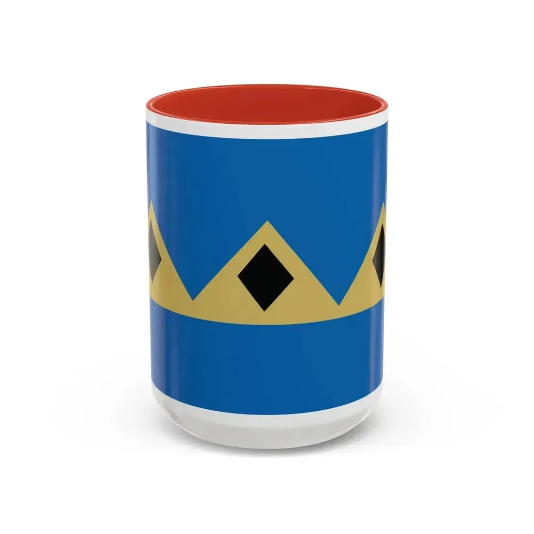 Flag of Fernie BC Canada - Accent Coffee Mug 15oz Red - Go Mug Yourself