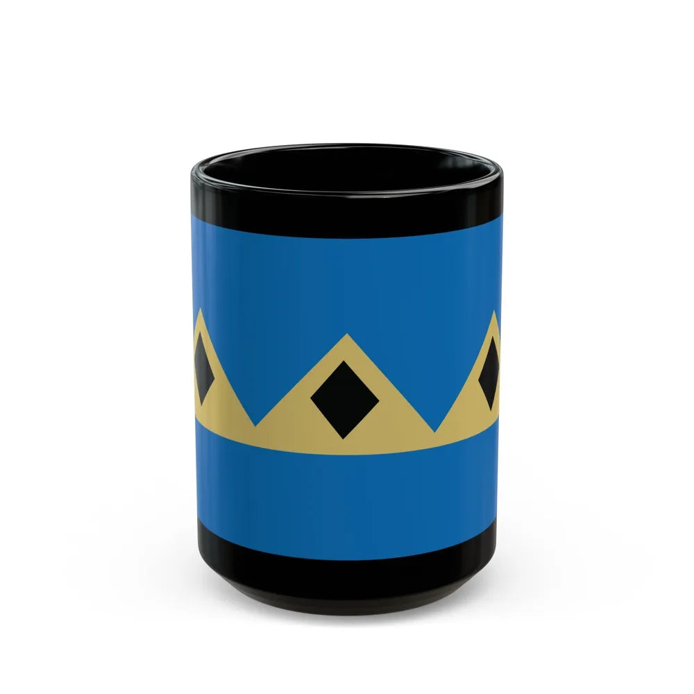 Flag of Fernie BC Canada - Black Coffee Mug-15oz-Go Mug Yourself