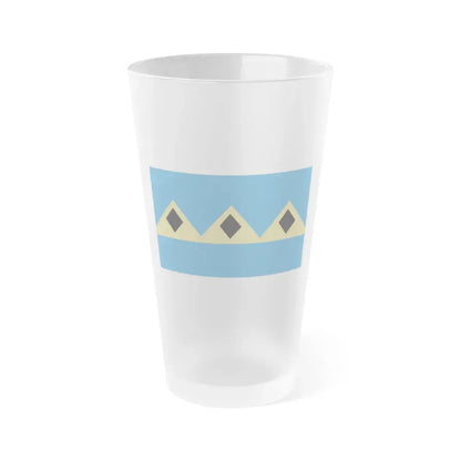 Flag of Fernie BC Canada - Frosted Pint Glass 16oz 16oz Frosted - Go Mug Yourself