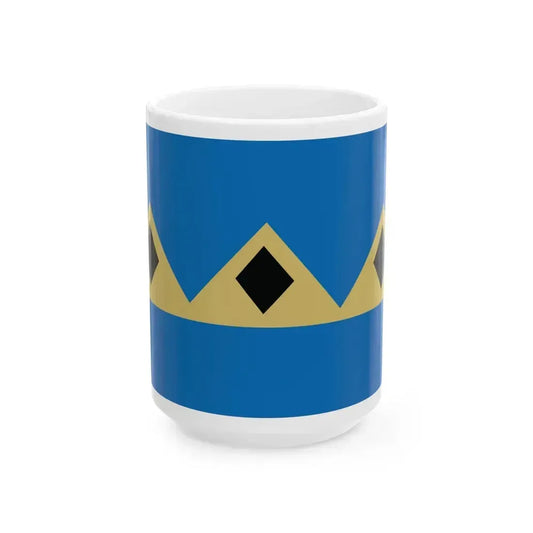 Flag of Fernie BC Canada - White Coffee Mug 15oz - Go Mug Yourself