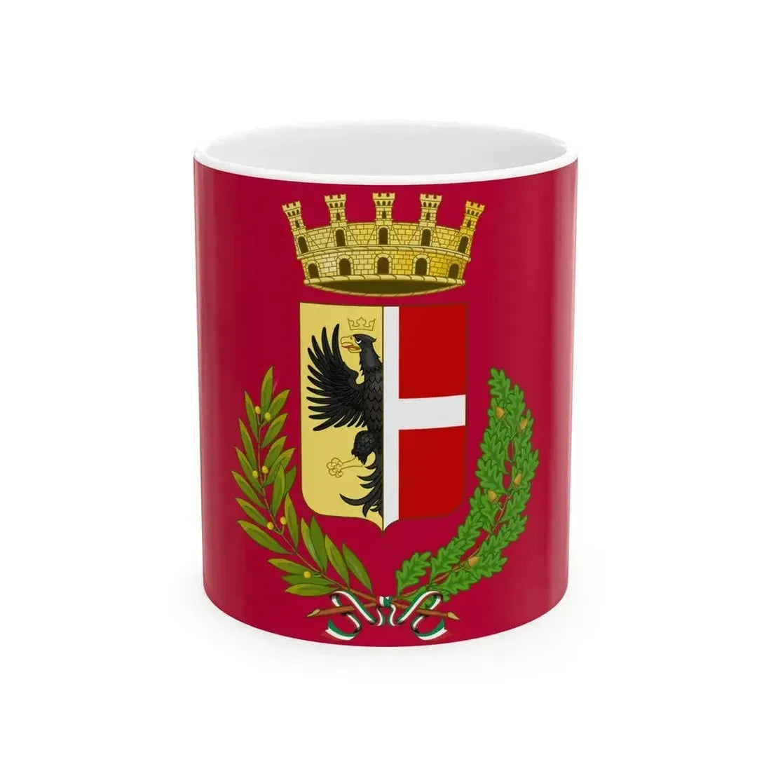 Flag of Fidenza (Italy) White Coffee Mug 11oz - Go Mug Yourself