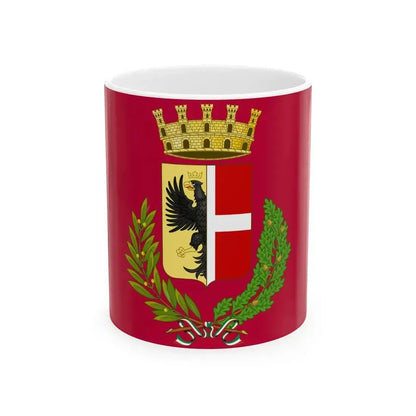 Flag of Fidenza (Italy) White Coffee Mug 11oz - Go Mug Yourself
