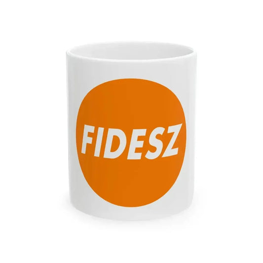 Flag of Fidesz Hungary (Hungary) White Coffee Mug 11oz - Go Mug Yourself