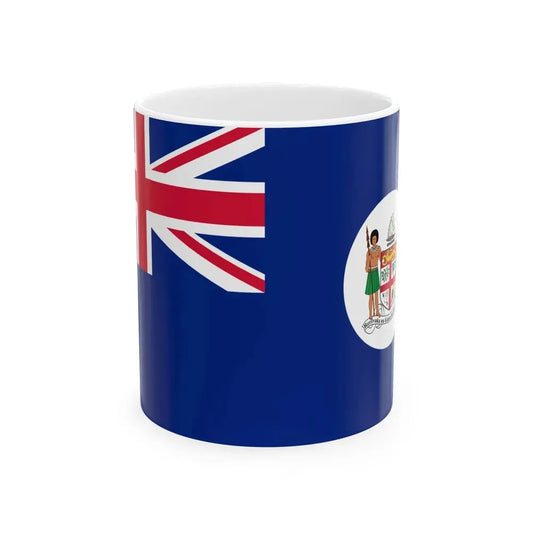Flag of Fiji 1908-1924 (Fiji) White Coffee Mug 11oz - Go Mug Yourself