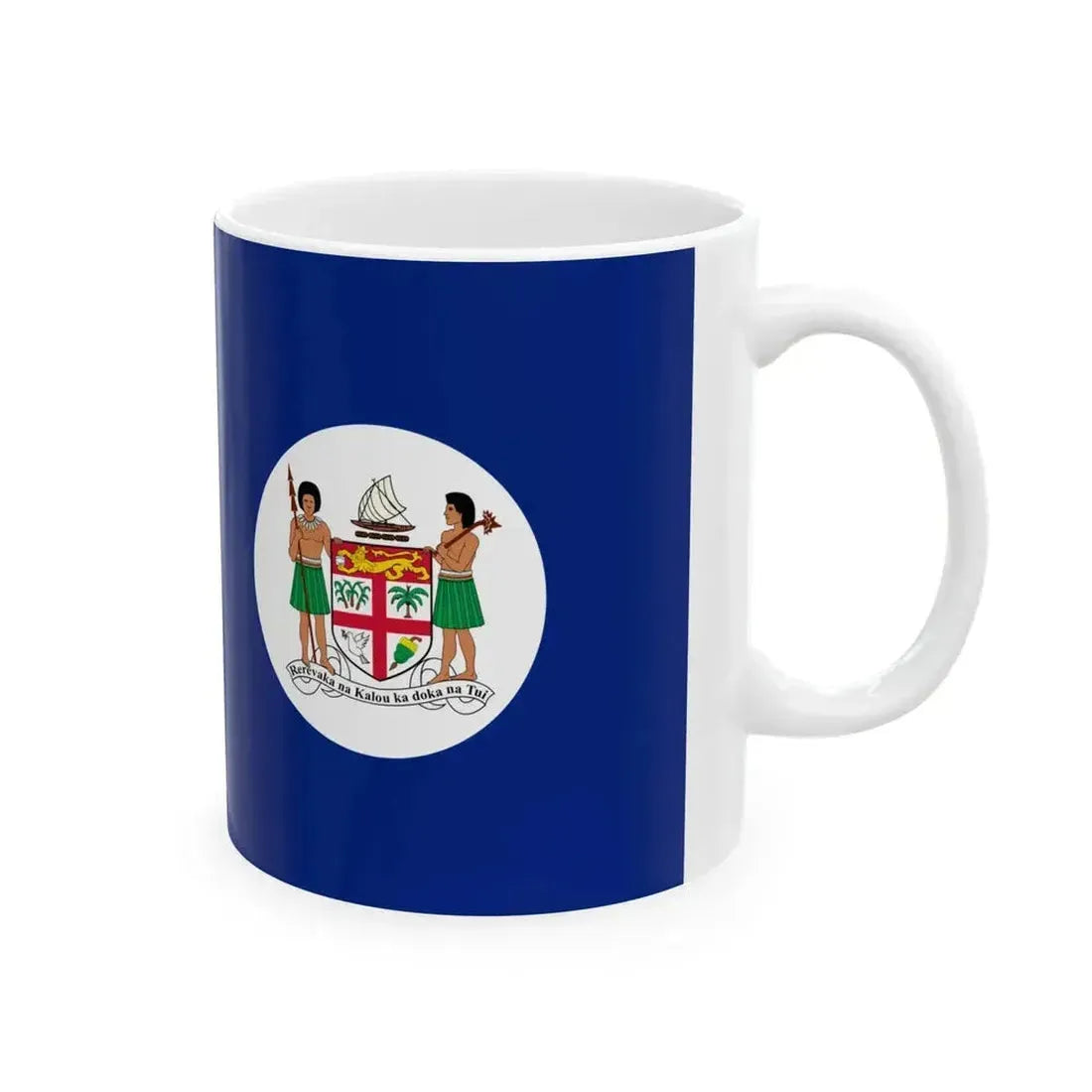 Flag of Fiji 1908-1924 (Fiji) White Coffee Mug - Go Mug Yourself