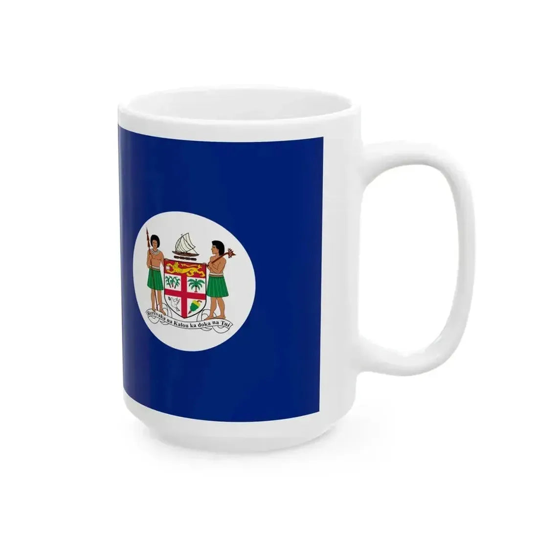Flag of Fiji 1908-1924 (Fiji) White Coffee Mug - Go Mug Yourself