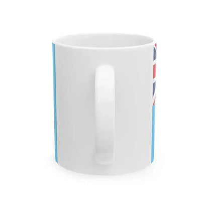 Flag of Fiji 3-2 (Fiji) White Coffee Mug - Go Mug Yourself