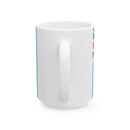 Flag of Fiji 3-2 (Fiji) White Coffee Mug - Go Mug Yourself