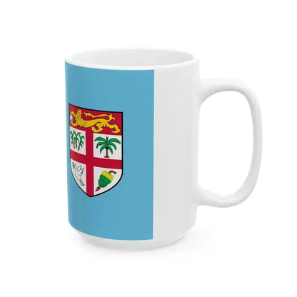Flag of Fiji 3-2 (Fiji) White Coffee Mug - Go Mug Yourself