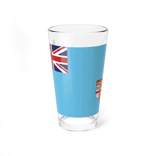 Flag of Fiji Coat of arms small (Fiji) Pint Glass 16oz 16oz - Go Mug Yourself