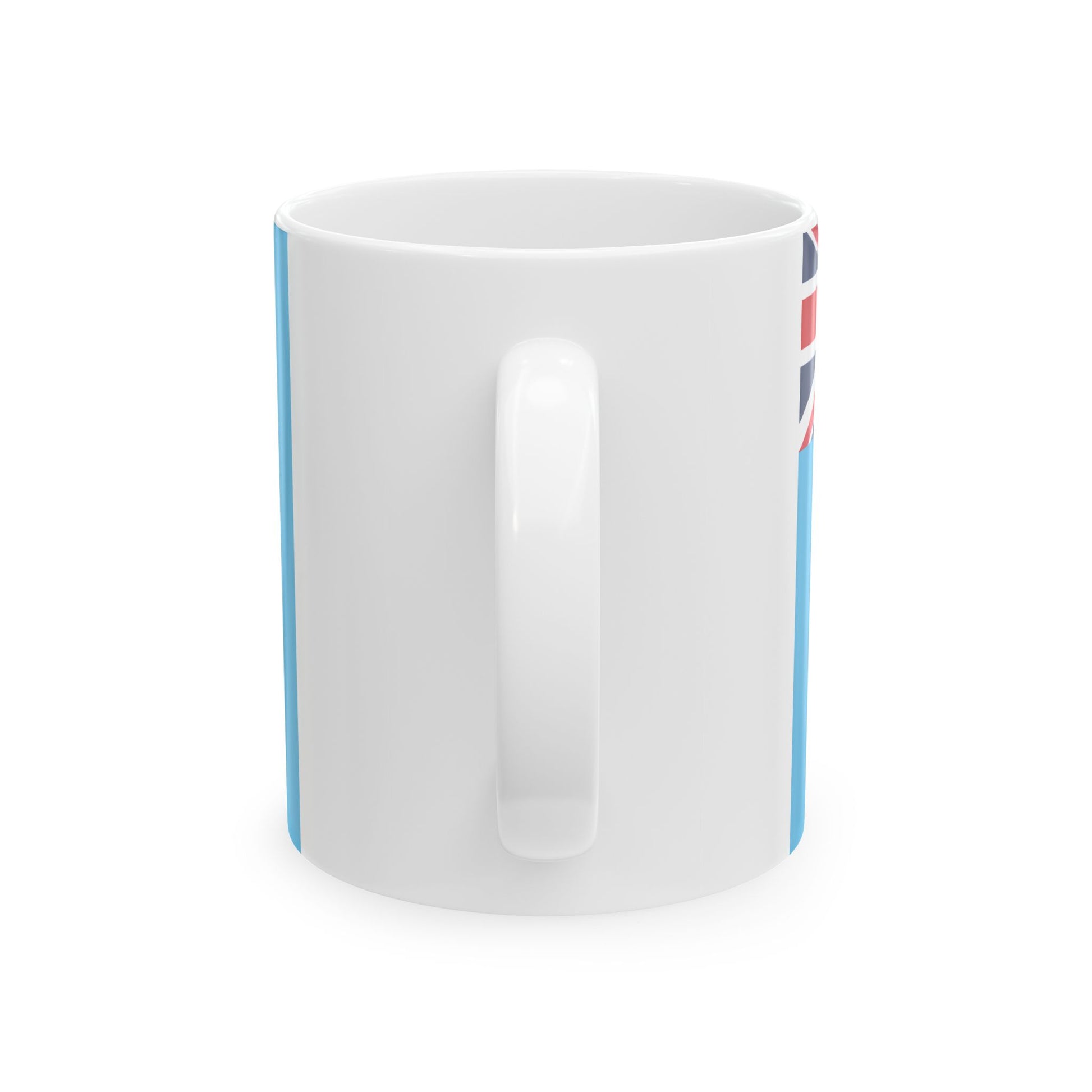 Flag of Fiji Coat of arms small (Fiji) White Coffee Mug-Go Mug Yourself