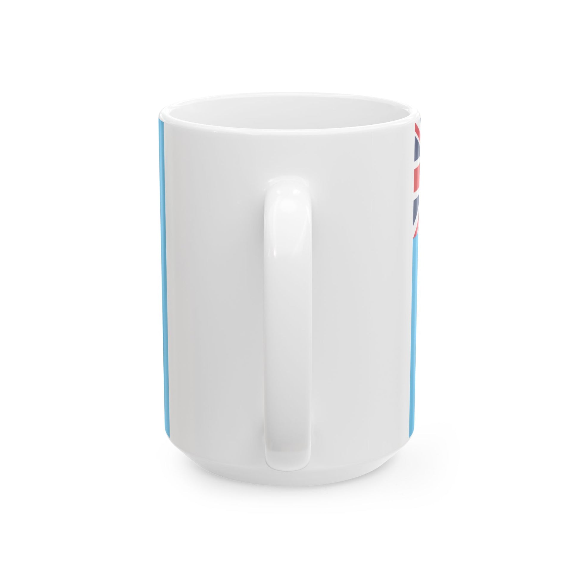 Flag of Fiji Coat of arms small (Fiji) White Coffee Mug-Go Mug Yourself