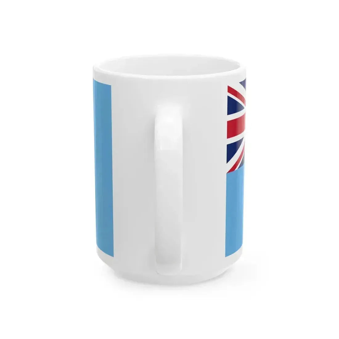 Flag of Fiji no coat of arms (Fiji) White Coffee Mug - Go Mug Yourself