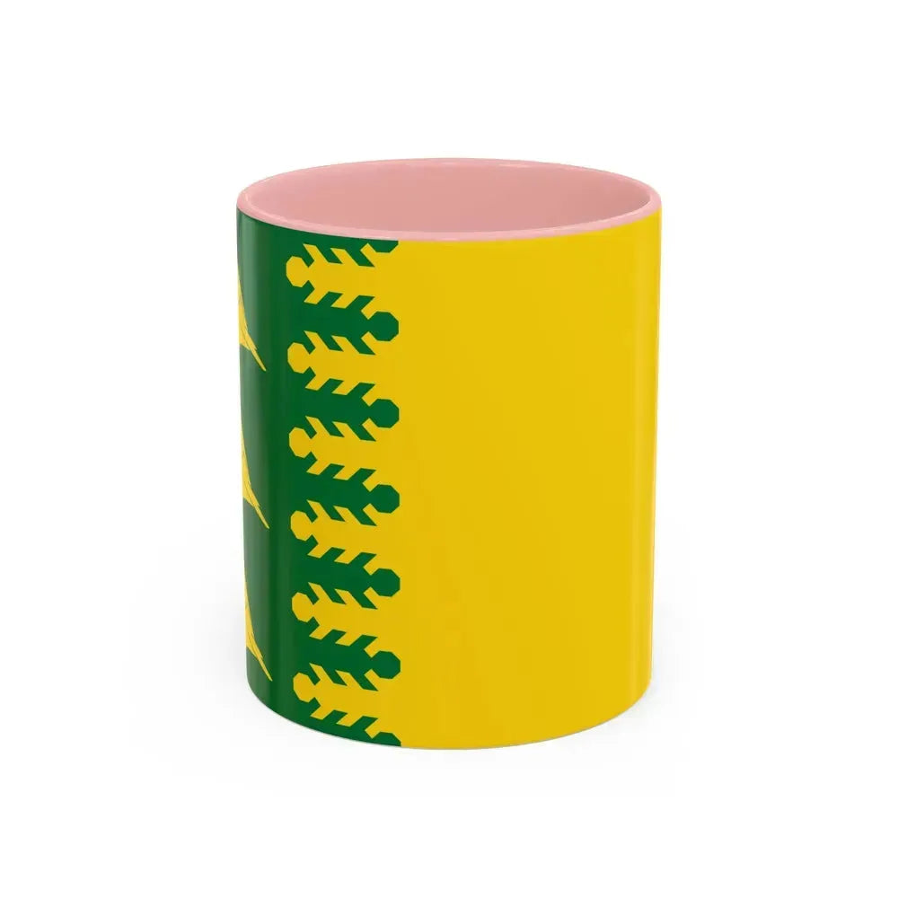 Flag of Finchfield UK - Accent Coffee Mug 11oz Pink - Go Mug Yourself