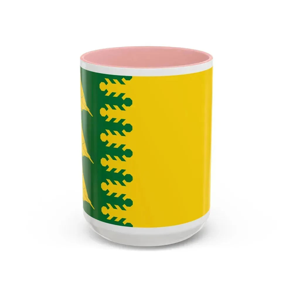 Flag of Finchfield UK - Accent Coffee Mug 15oz Pink - Go Mug Yourself