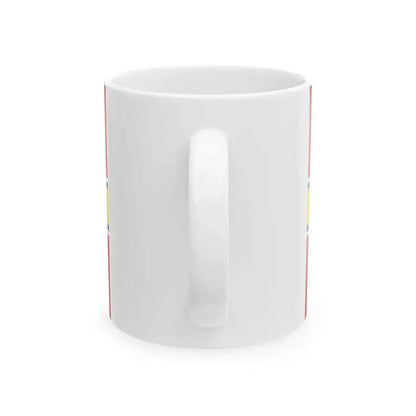 Flag of Finland 1918 merchant (Finland) White Coffee Mug - Go Mug Yourself