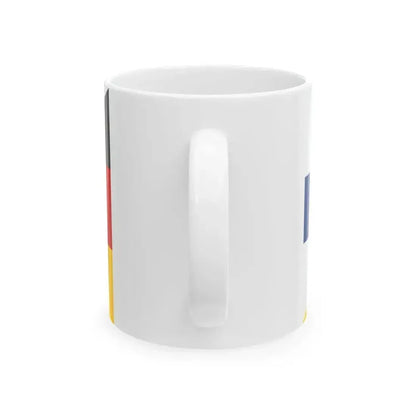 Flag of Finland and Germany (Finland) White Coffee Mug - Go Mug Yourself