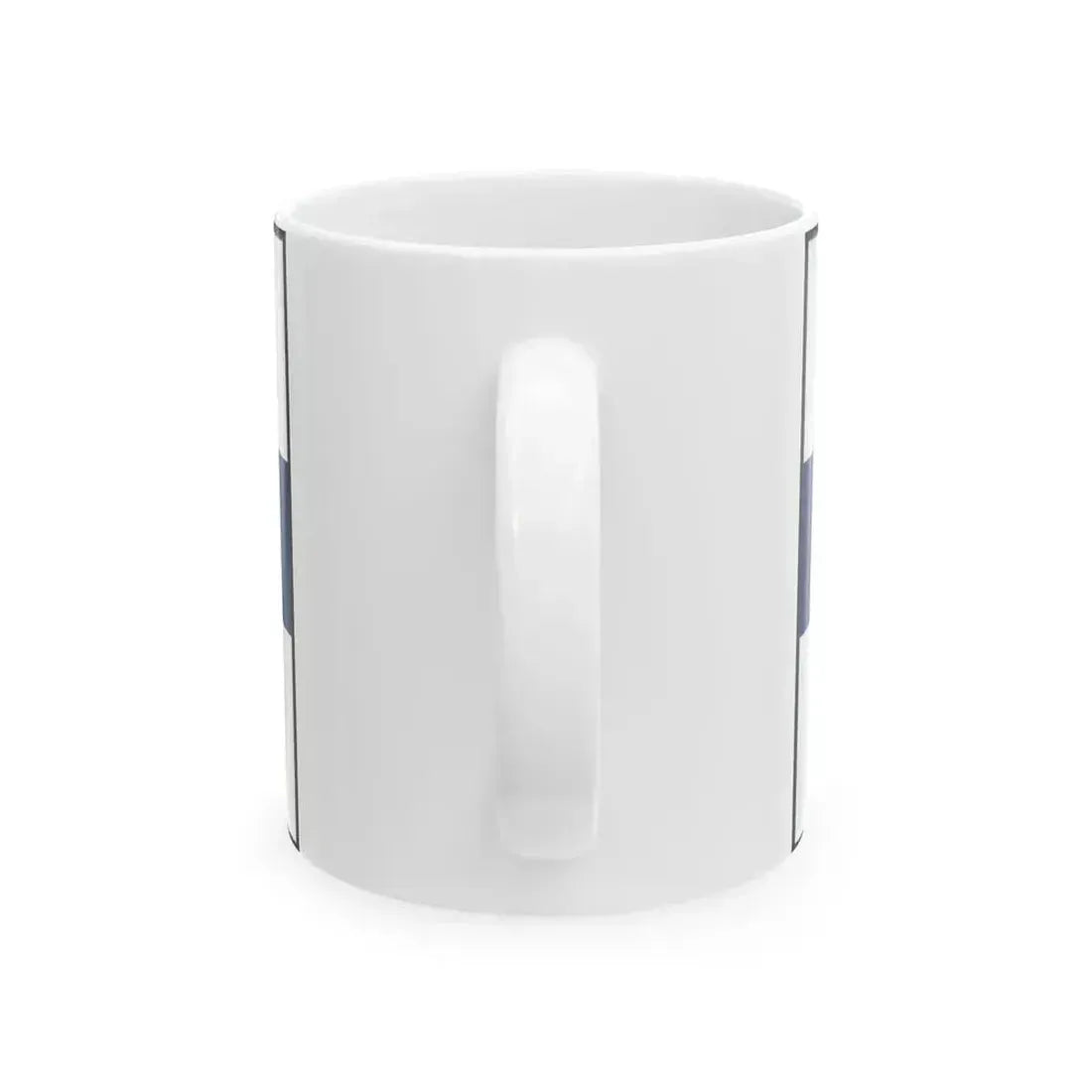 Flag of Finland bordered (Finland) White Coffee Mug - Go Mug Yourself