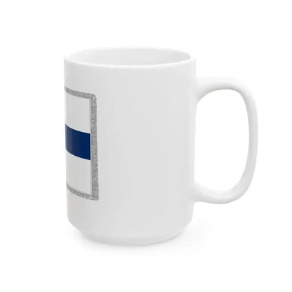 Flag of Finland parade (Finland) White Coffee Mug - Go Mug Yourself