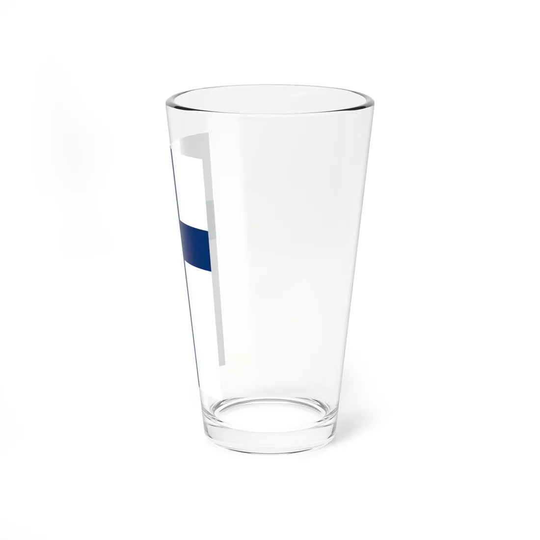 Flag of Finland vertical (Finland) Pint Glass 16oz - Go Mug Yourself