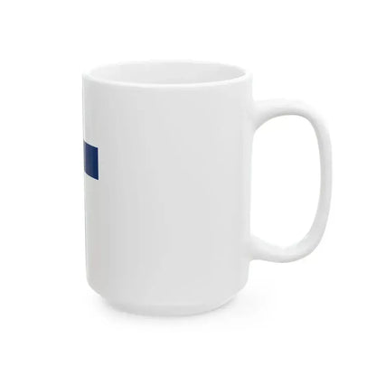 Flag of Finland vertical (Finland) White Coffee Mug - Go Mug Yourself