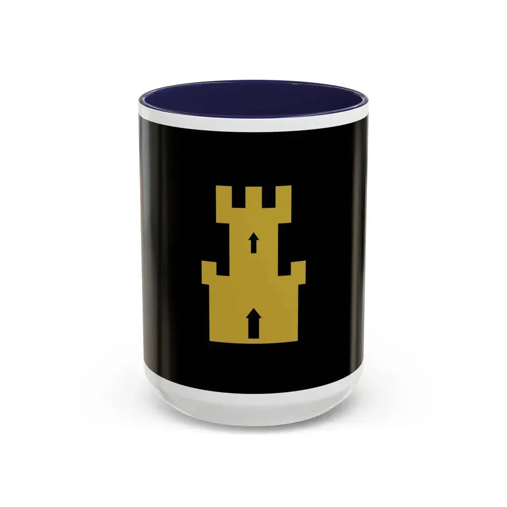 Flag of Finnmark Norway - Accent Coffee Mug 15oz Navy - Go Mug Yourself