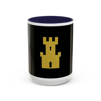 Flag of Finnmark Norway - Accent Coffee Mug 15oz Navy - Go Mug Yourself