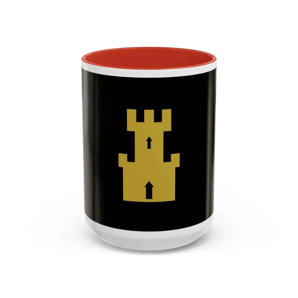 Flag of Finnmark Norway - Accent Coffee Mug 15oz Red - Go Mug Yourself