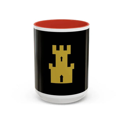 Flag of Finnmark Norway - Accent Coffee Mug 15oz Red - Go Mug Yourself