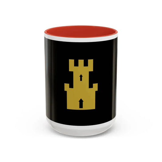 Flag of Finnmark Norway - Accent Coffee Mug 15oz Red - Go Mug Yourself