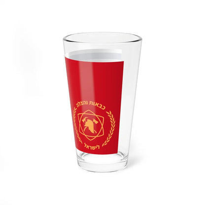 Flag of FireDep Chief of Staff (Israel) Pint Glass 16oz - Go Mug Yourself