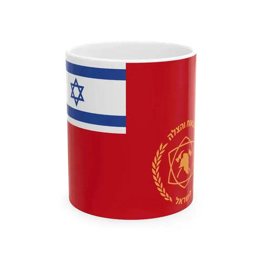 Flag of FireDep Chief of Staff (Israel) White Coffee Mug 11oz - Go Mug Yourself