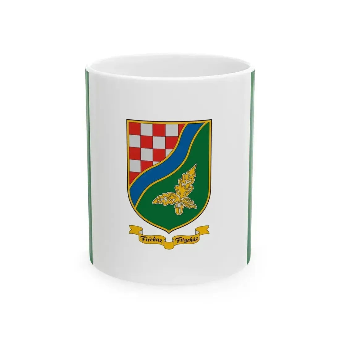 Flag of Fityehaz (Hungary) White Coffee Mug 11oz - Go Mug Yourself