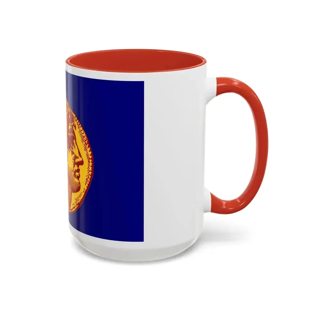 Flag of Flag of Thessaloniki Greece - Accent Coffee Mug - Go Mug Yourself