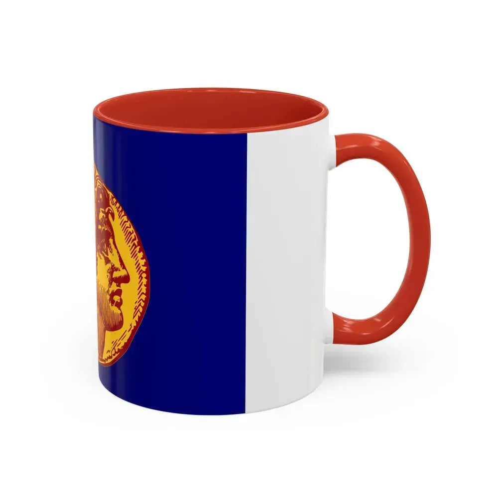 Flag of Flag of Thessaloniki Greece - Accent Coffee Mug - Go Mug Yourself