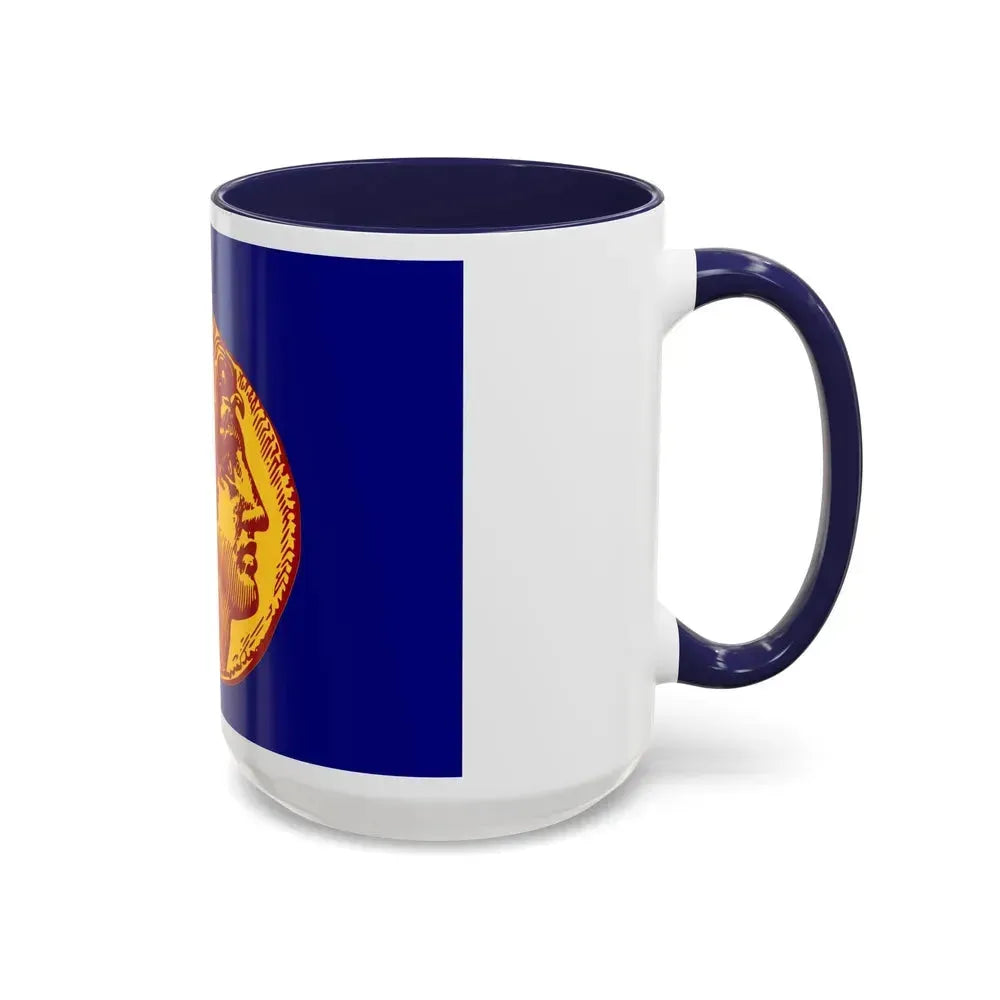 Flag of Flag of Thessaloniki Greece - Accent Coffee Mug - Go Mug Yourself
