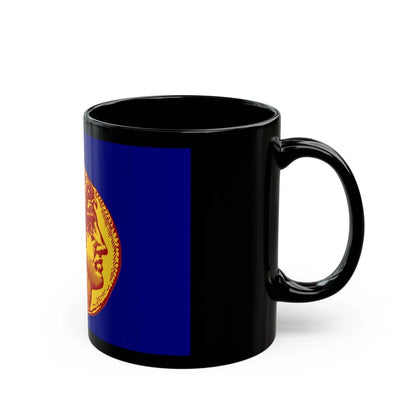 Flag of Flag of Thessaloniki Greece - Black Coffee Mug-Go Mug Yourself