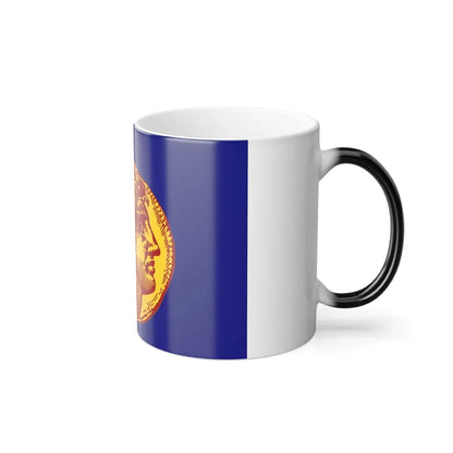 Flag of Flag of Thessaloniki Greece - Color Changing Coffee Mug-Go Mug Yourself