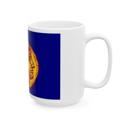 Flag of Flag of Thessaloniki Greece - White Coffee Mug-Go Mug Yourself