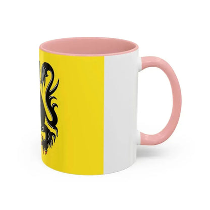 Flag of Flanders the Flemish Community and the Flemish Region Belgium - Accent Coffee Mug - Go Mug Yourself