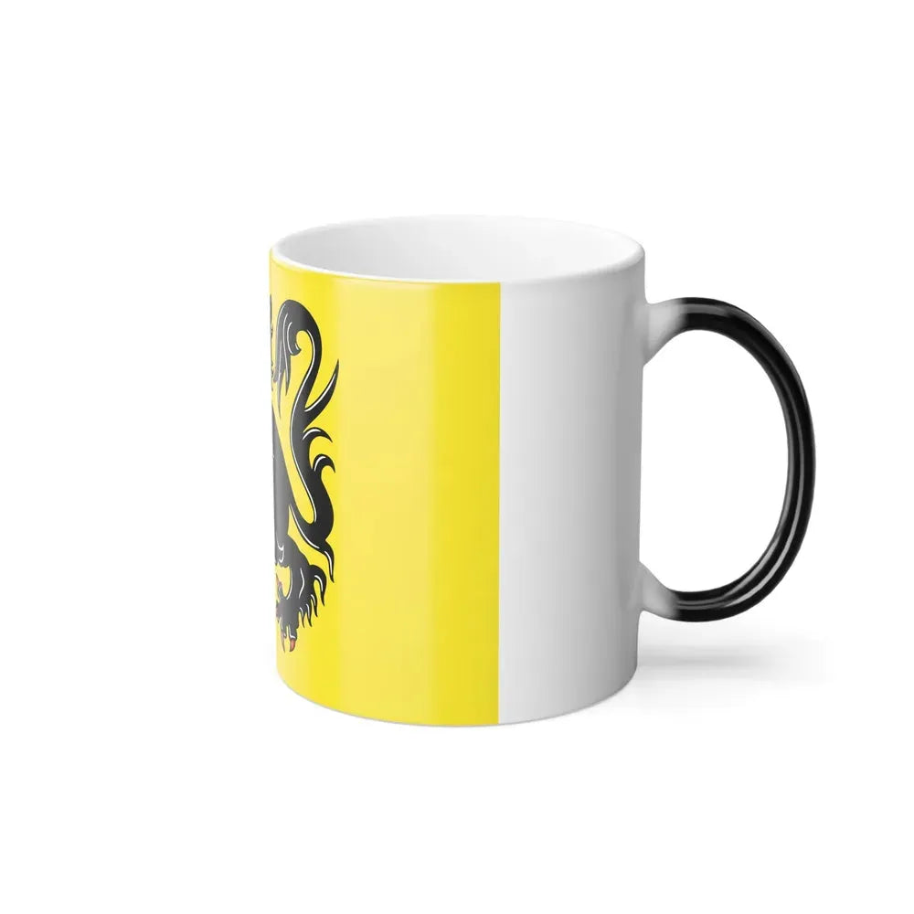 Flag of Flanders the Flemish Community and the Flemish Region Belgium - Color Changing Coffee Mug - Go Mug Yourself