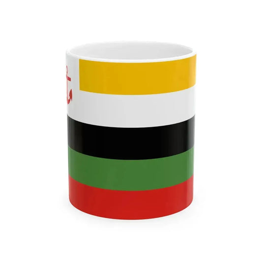 Flag of Fleet Commander of the Beiyang Fleet (China) White Coffee Mug 11oz - Go Mug Yourself
